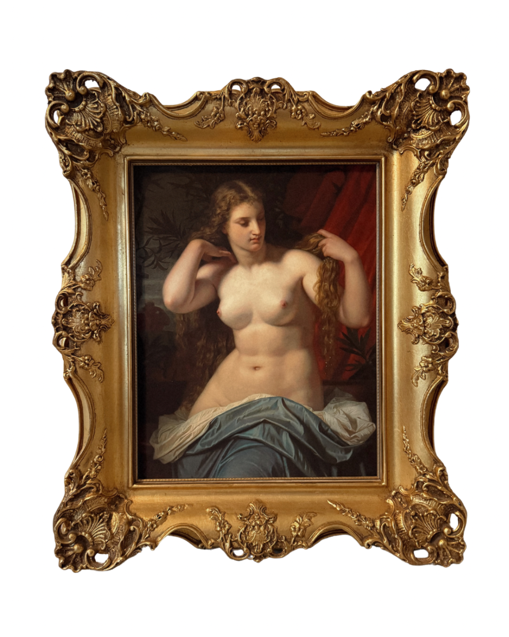 Chunky Ornate Frame with Bathsebee Giclee Print