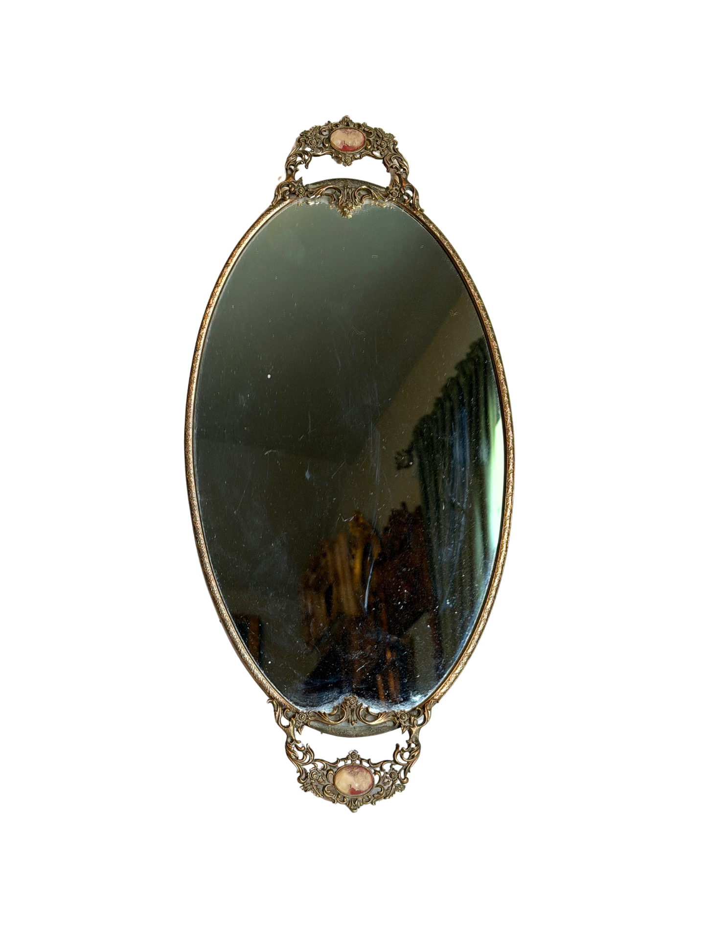 Ormolu Cameo Mirror Tray