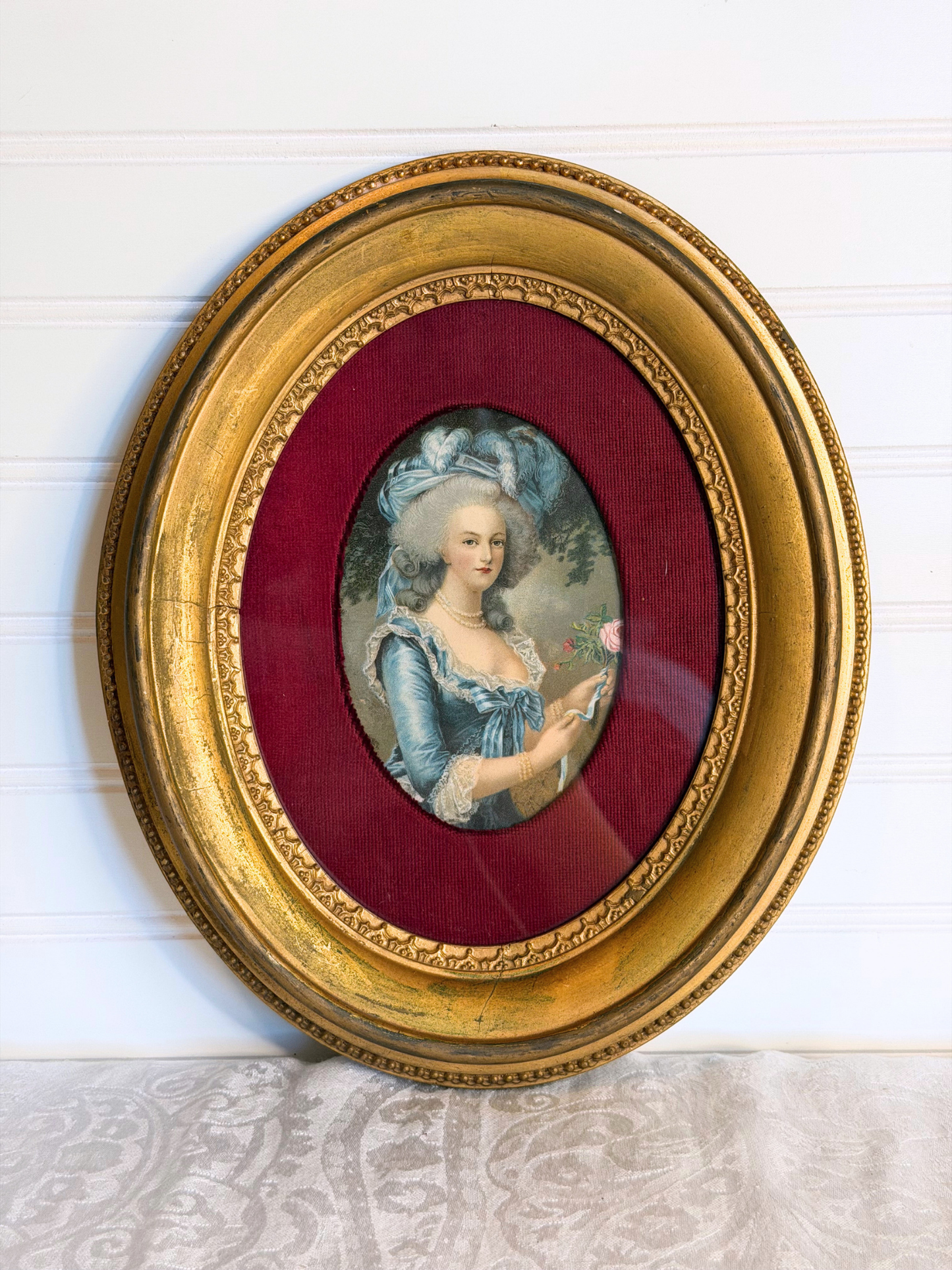 Framed Marie Antoinette Lithograph