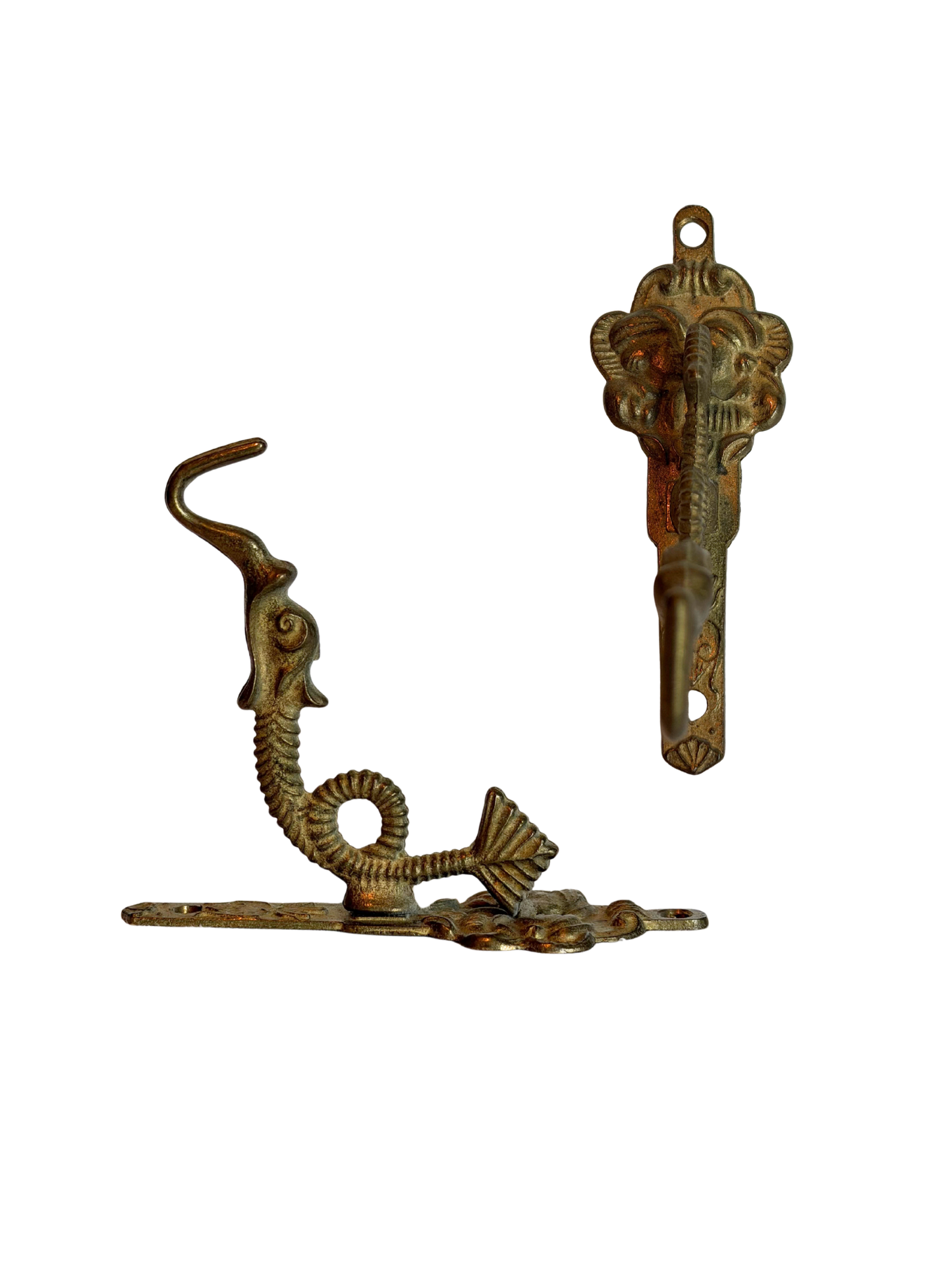 Dark Brass Faces & Dragon Wall Hook