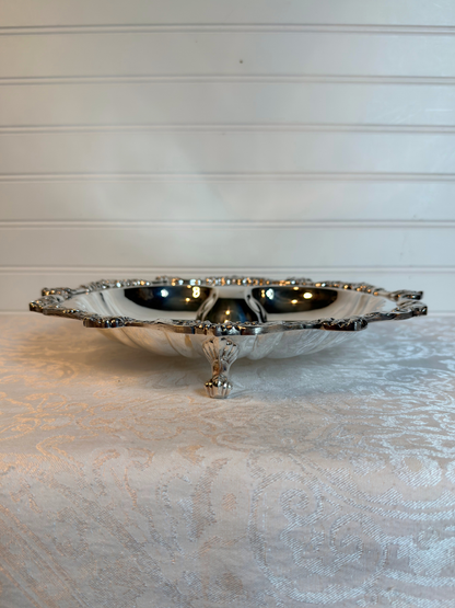 Silver Plated Seashell Serving Tray