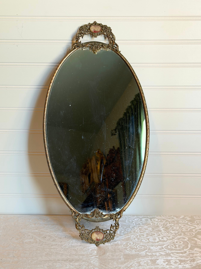 Ormolu Cameo Mirror Tray