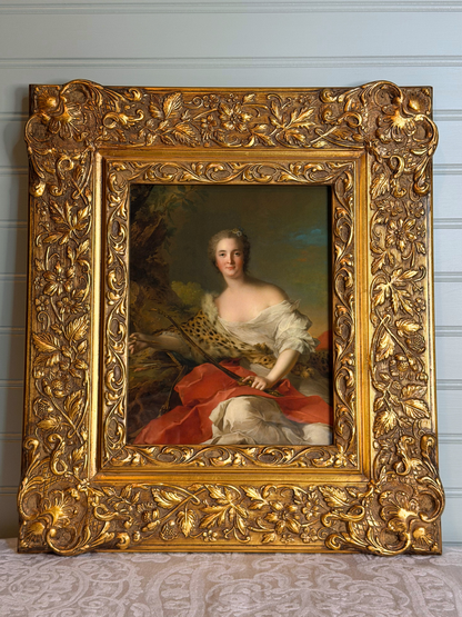 Framed Portrait of Madame Bonnier de la Mosson as Diana Giclee Print