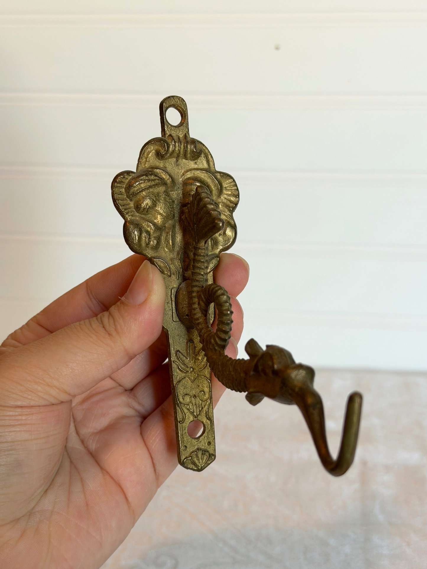 Dark Brass Faces & Dragon Wall Hook