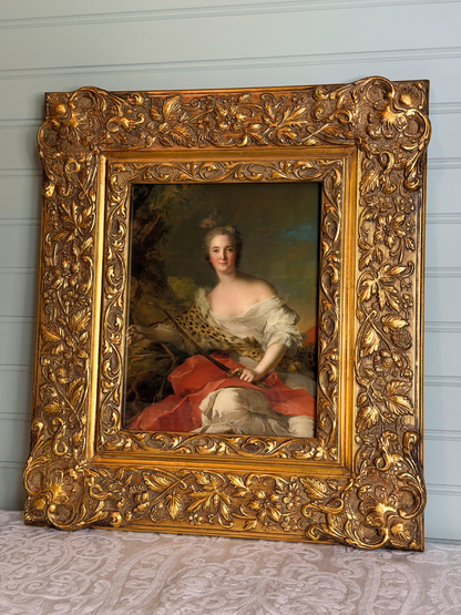 Framed Portrait of Madame Bonnier de la Mosson as Diana Giclee Print