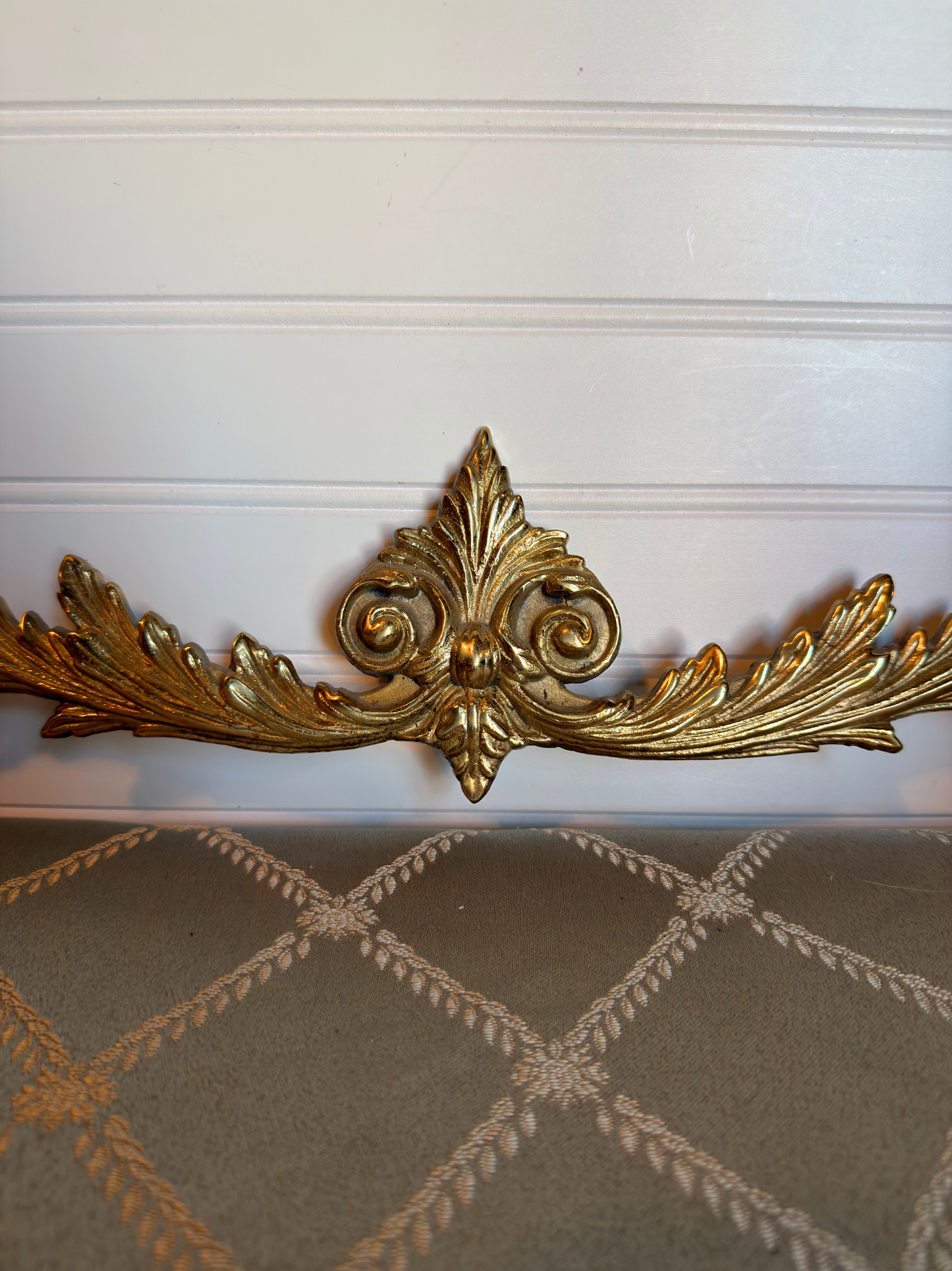 Ornate Brass Wall Applique