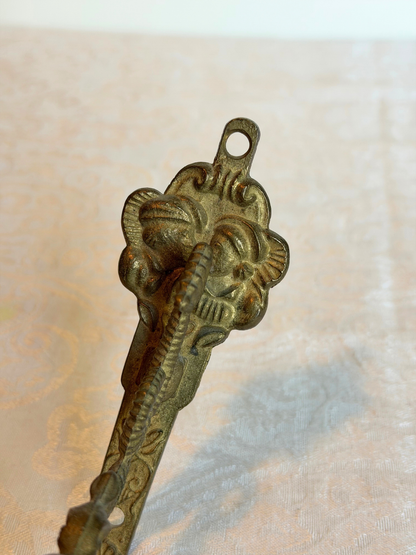 Dark Brass Faces & Dragon Wall Hook