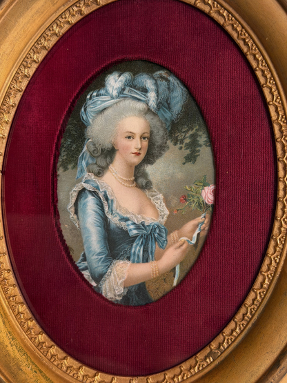 Framed Marie Antoinette Lithograph