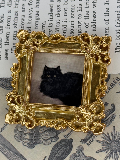 Mini Black Cat Magnet #3