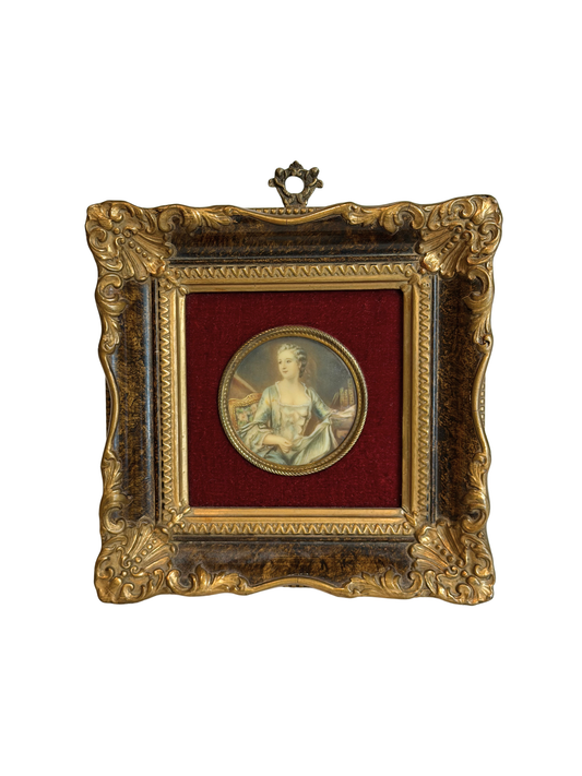 Miniature Painting of Madame de Pompadour