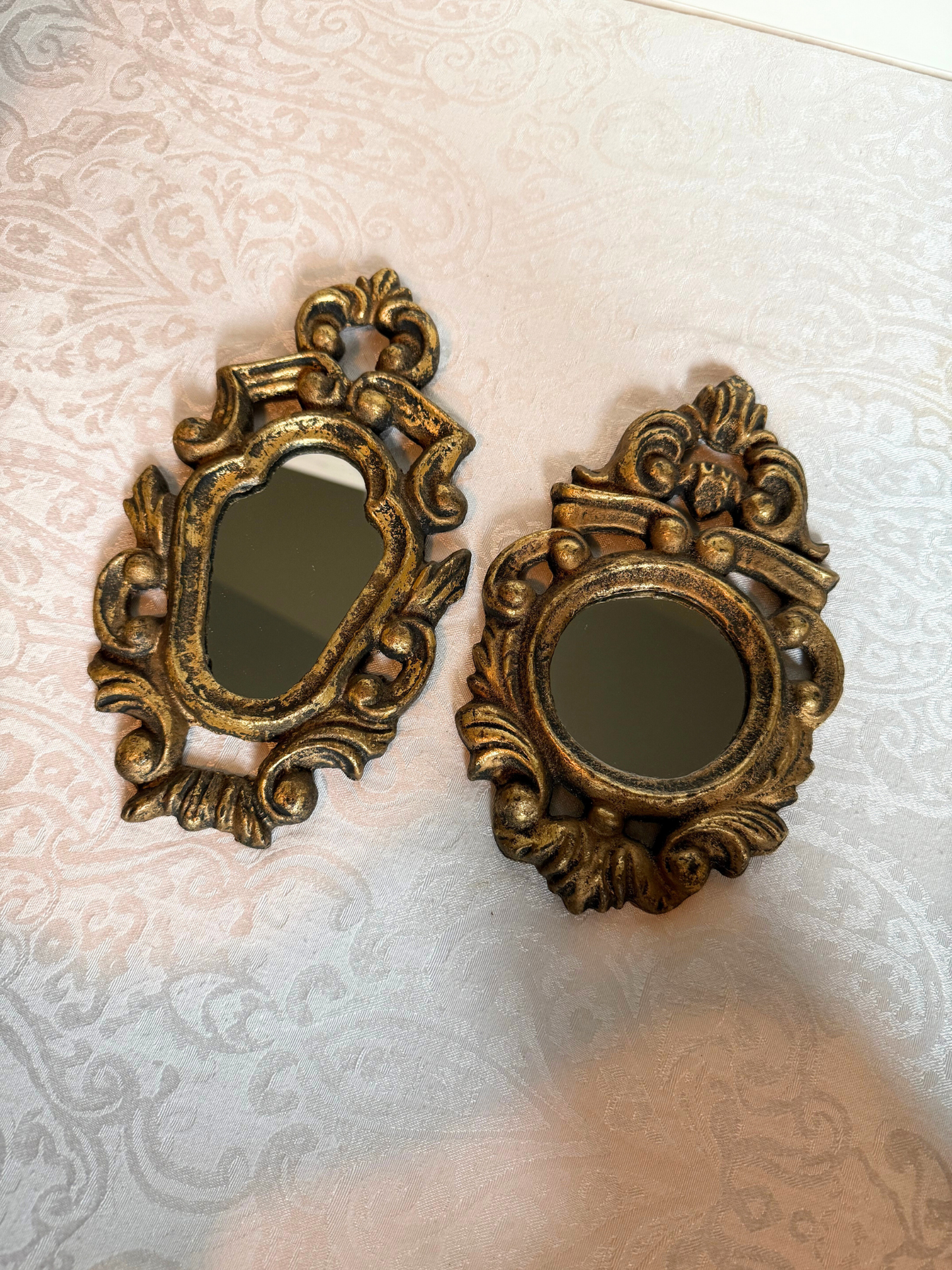 Pair of Cast Iron Mirrors