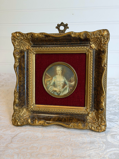 Miniature Painting of Madame de Pompadour