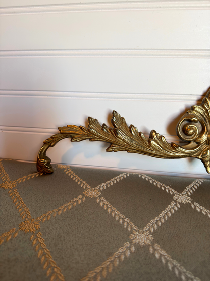 Ornate Brass Wall Applique
