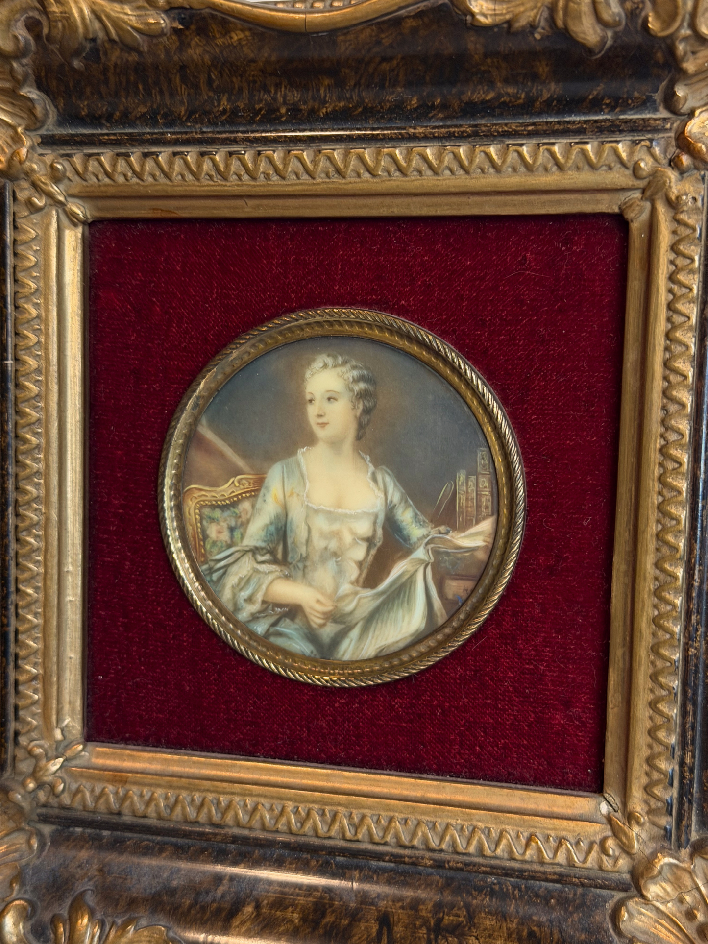 Miniature Painting of Madame de Pompadour