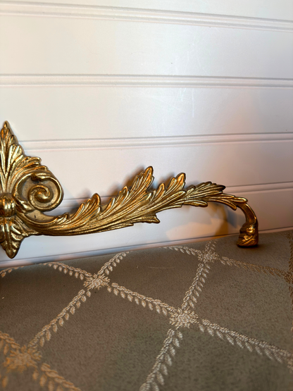 Ornate Brass Wall Applique