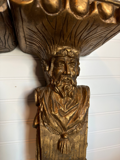 Pair of Neoclassical Wall Shelves