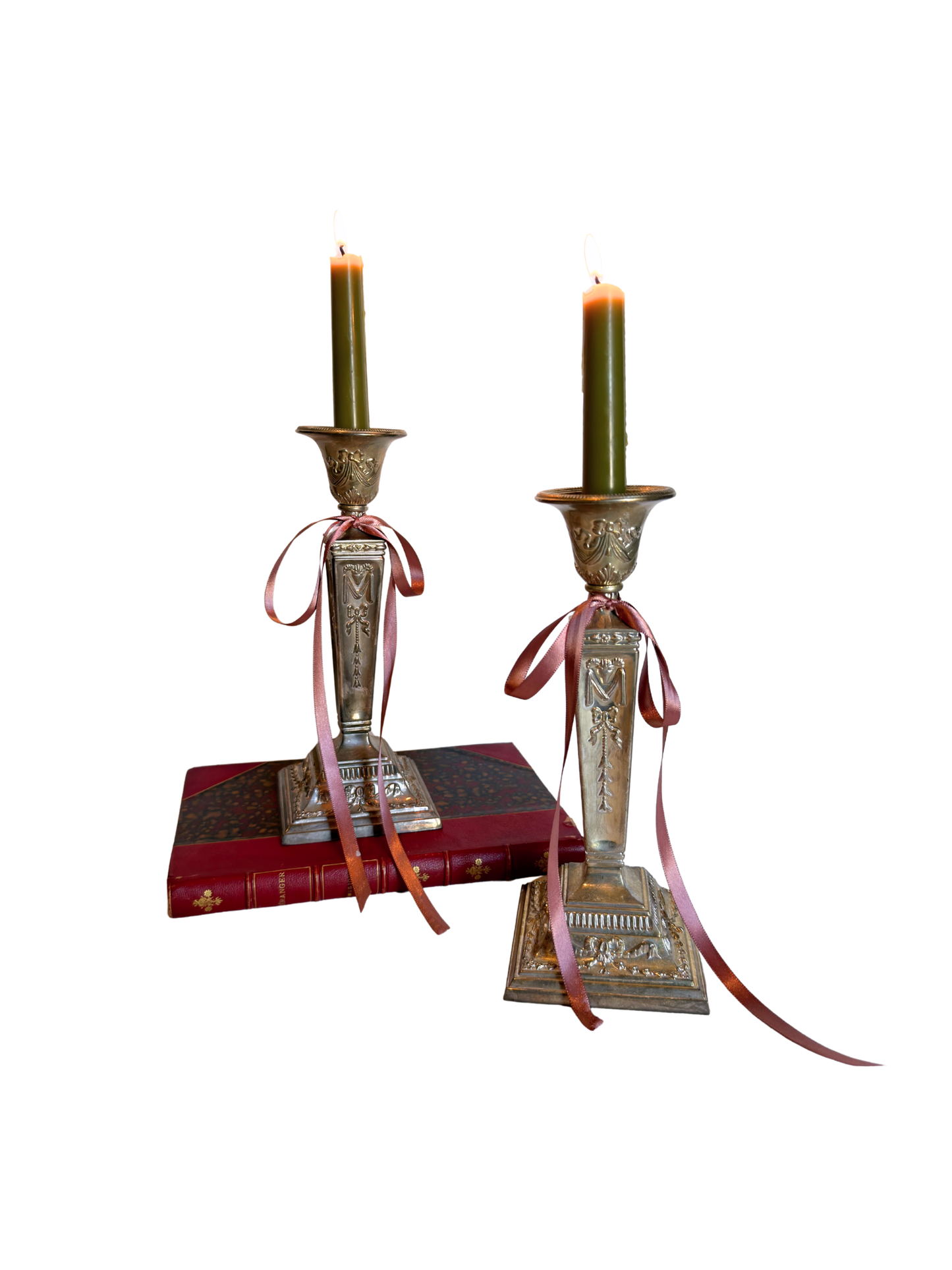 Silver-Plated Candle Holders
