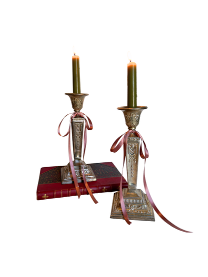 Silver-Plated Candle Holders