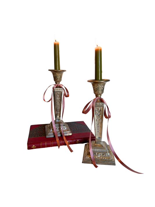 Silver-Plated Candle Holders