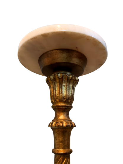1950's Gilt Wood & Marble Pedestal