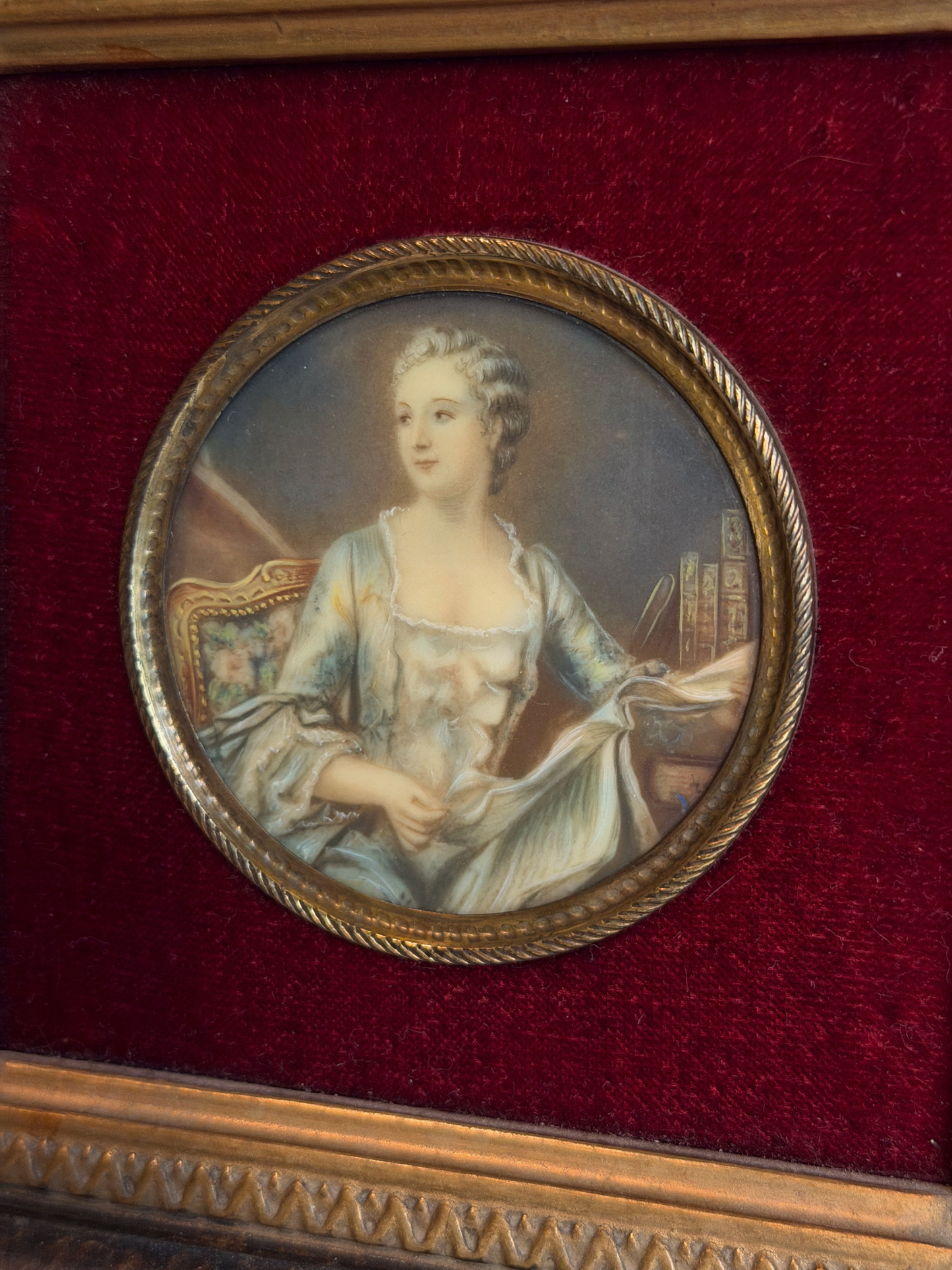 Miniature Painting of Madame de Pompadour