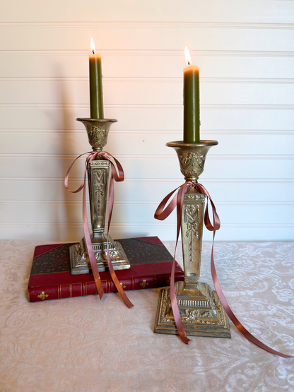 Silver-Plated Candle Holders