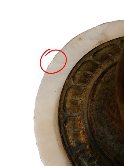 1950's Gilt Wood & Marble Pedestal