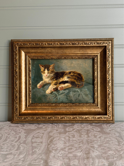 Framed Cat Sleeping Giclee Print