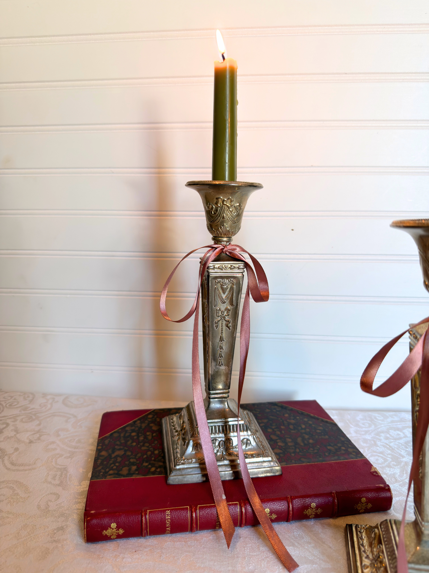 Silver-Plated Candle Holders