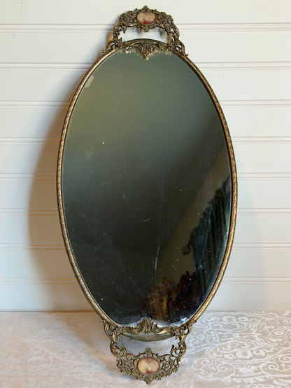 Ormolu Cameo Mirror Tray