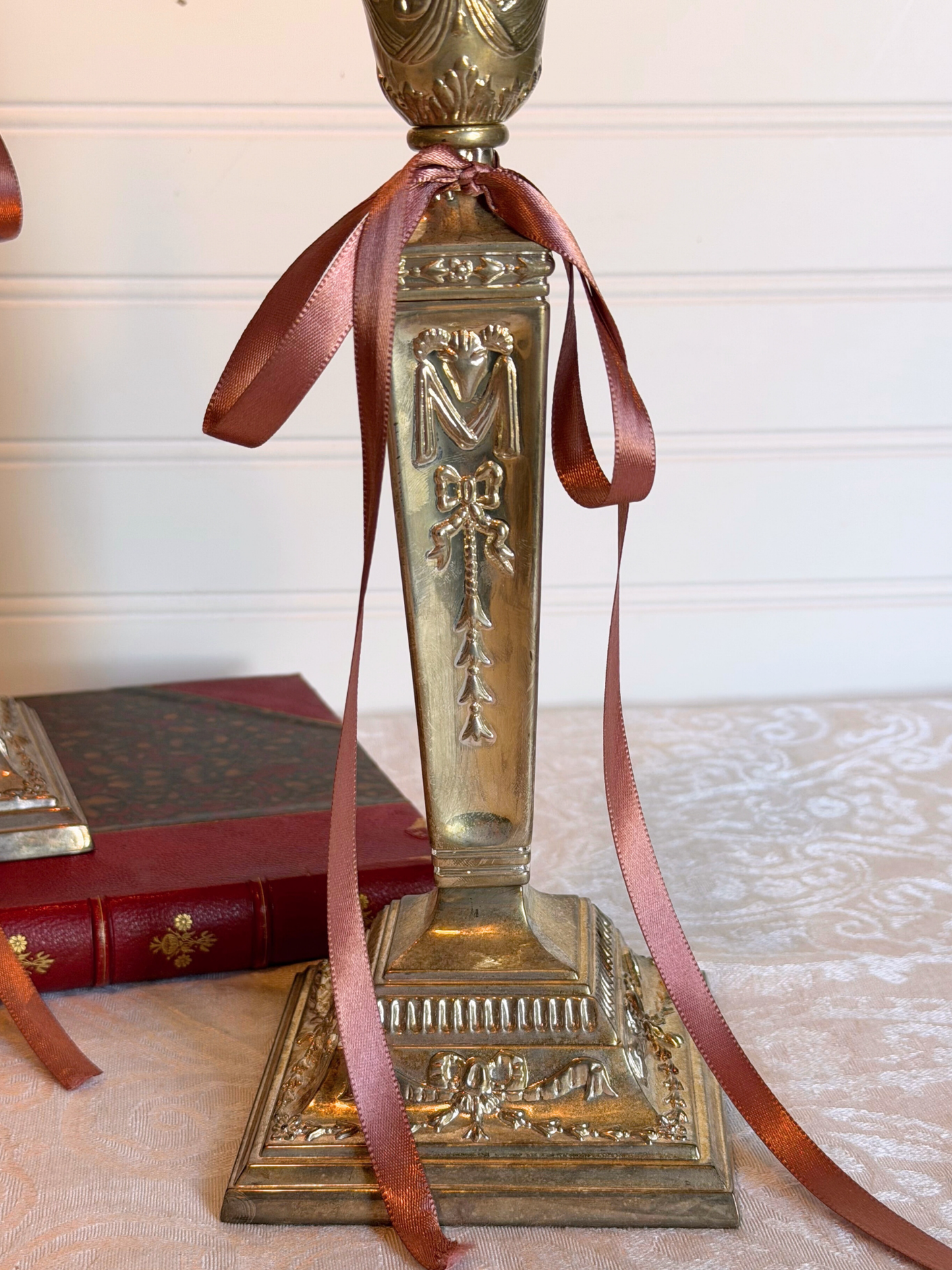 Silver-Plated Candle Holders