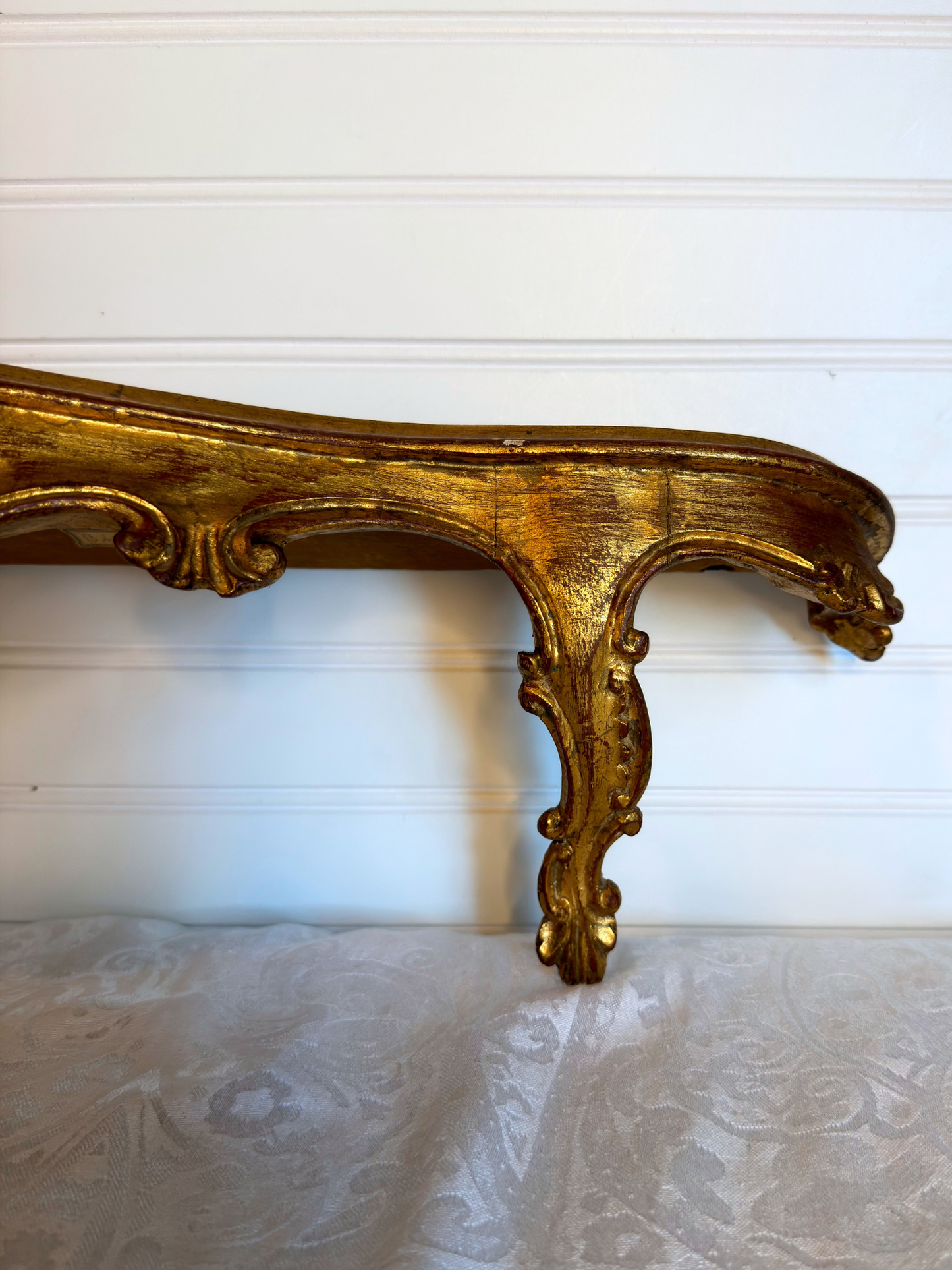 Gilt Wood Florentine Wall Shelf