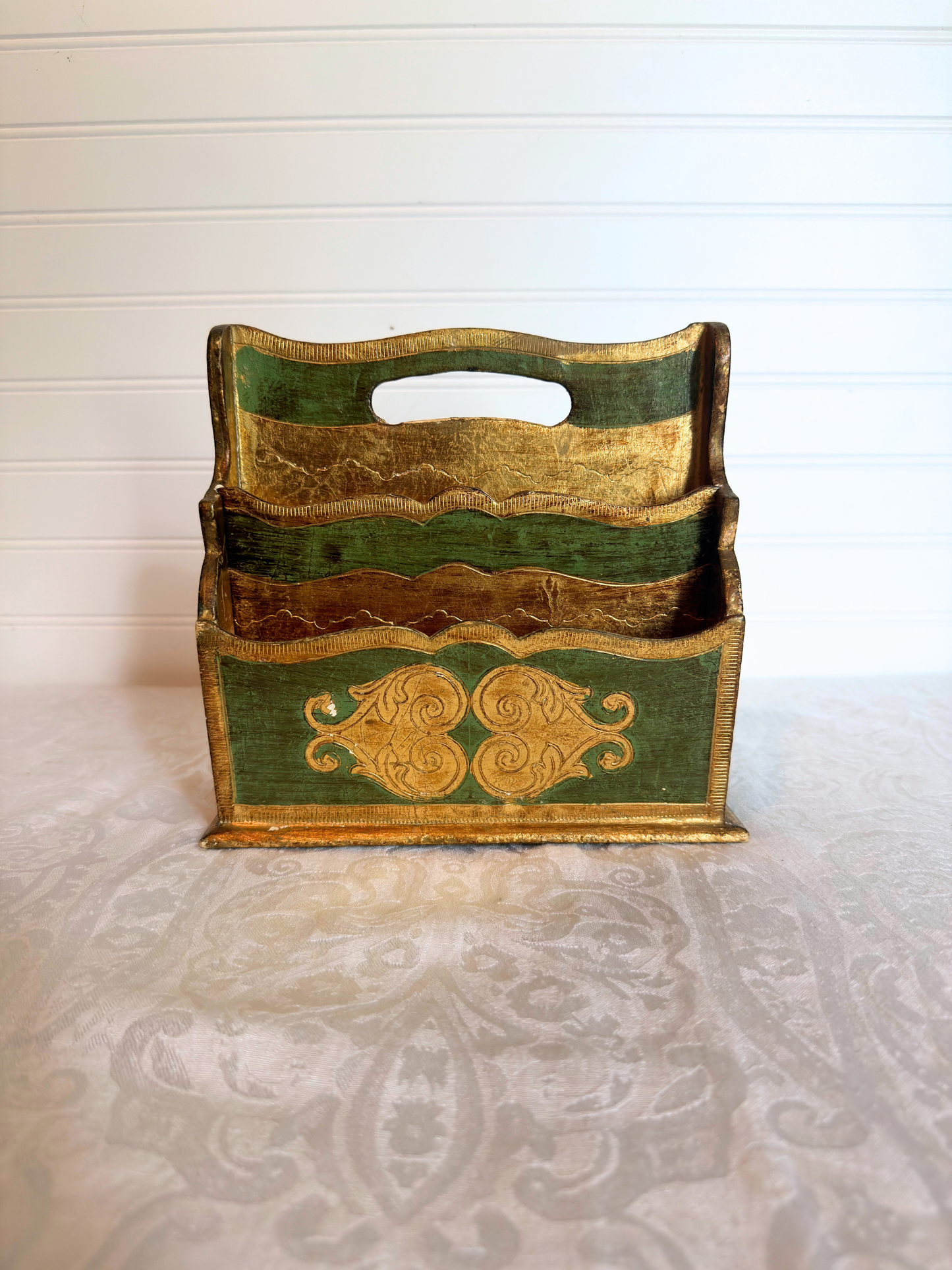 Italian Florentine Letter Holder
