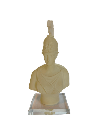 Frosted Lucite Athena Bust