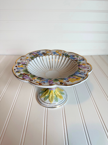 Capodimonte Pedestal Dish