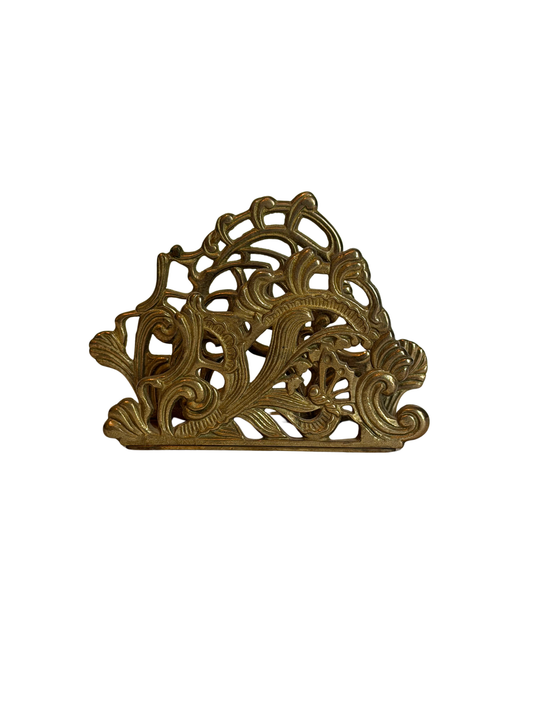 Ornate Brass Letter/Napkin Holder