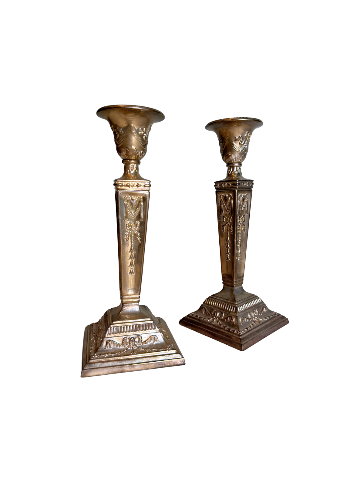 Silver Plated Candle Holders