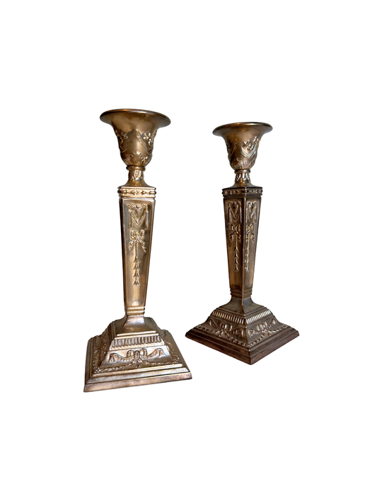 Silver Plated Candle Holders