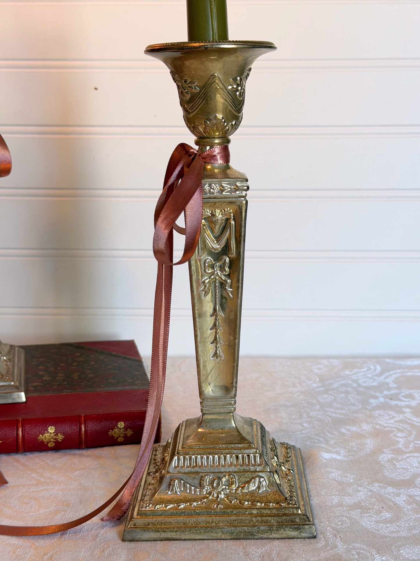 Silver-Plated Candle Holders