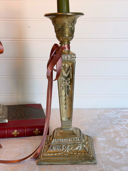 Silver-Plated Candle Holders