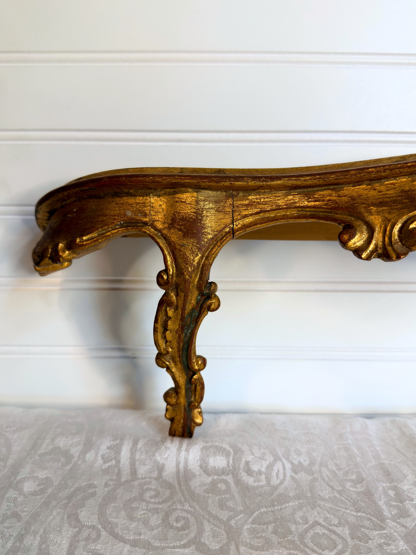 Gilt Wood Florentine Wall Shelf