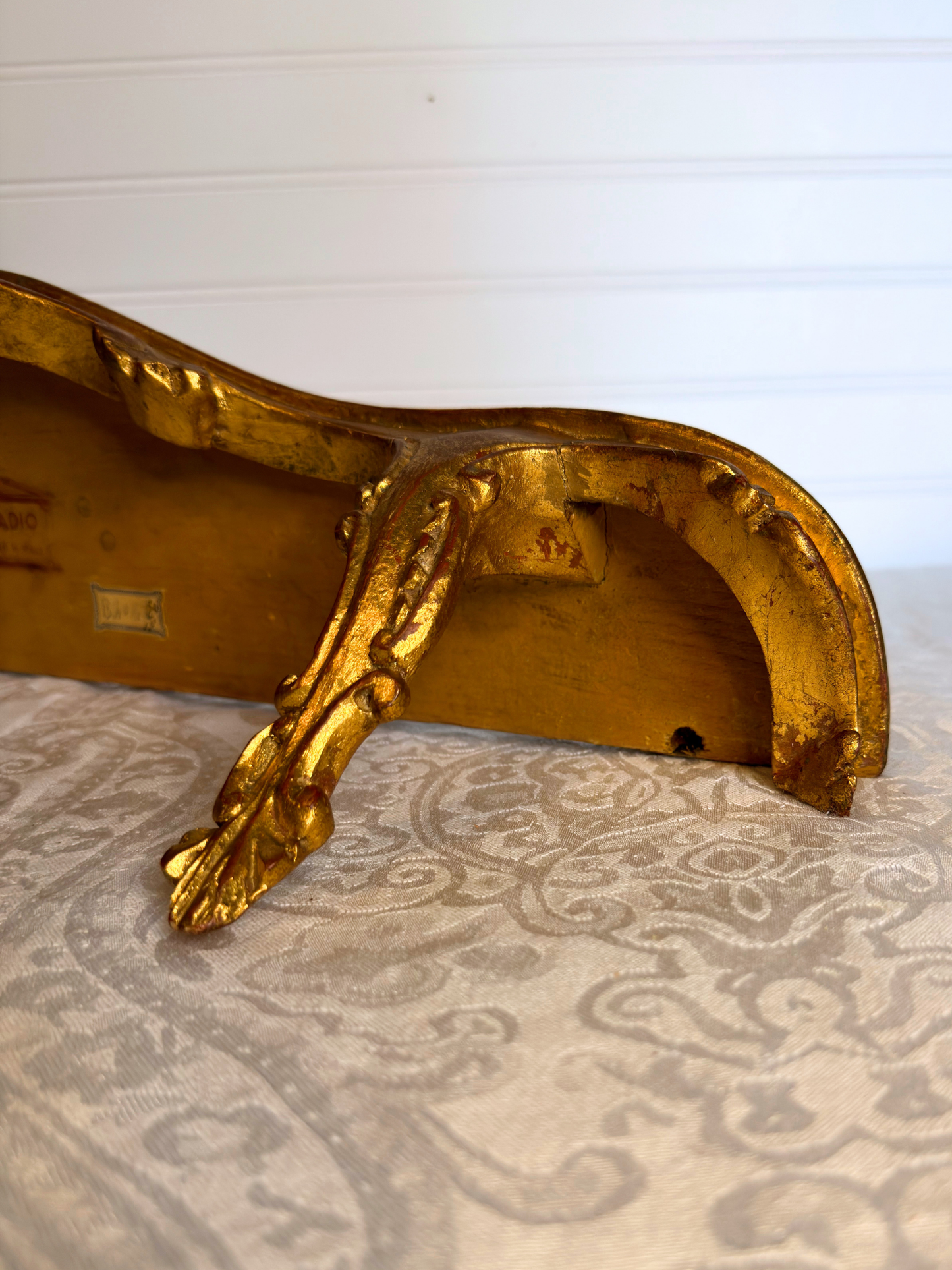 Gilt Wood Florentine Wall Shelf