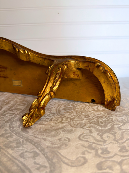 Gilt Wood Florentine Wall Shelf
