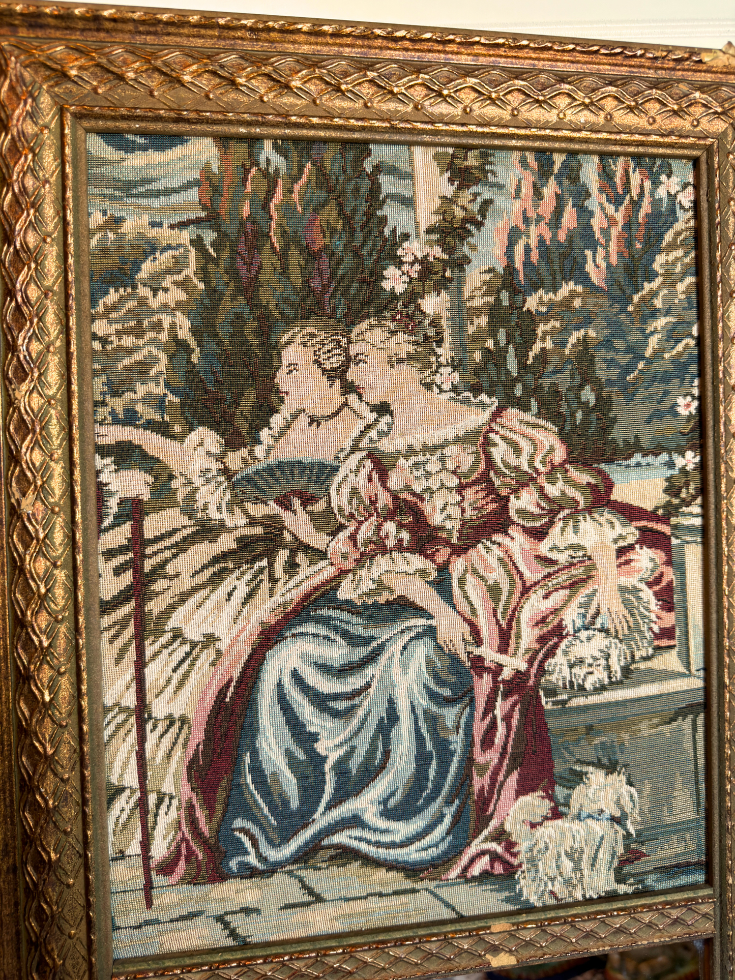 Tapestry Trumeau Mirror #1