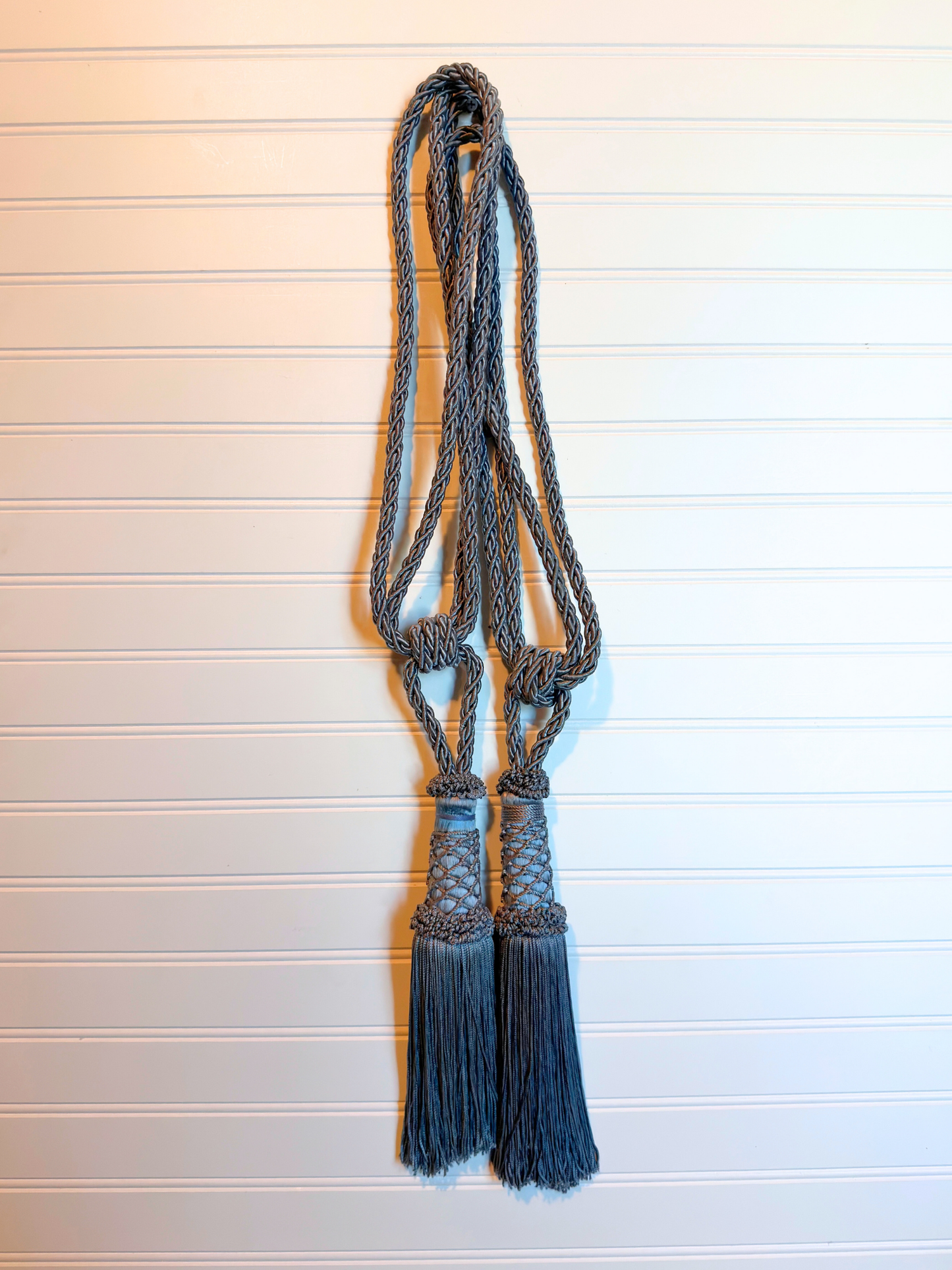 Pair of Dusty Blue Curtain Tassels