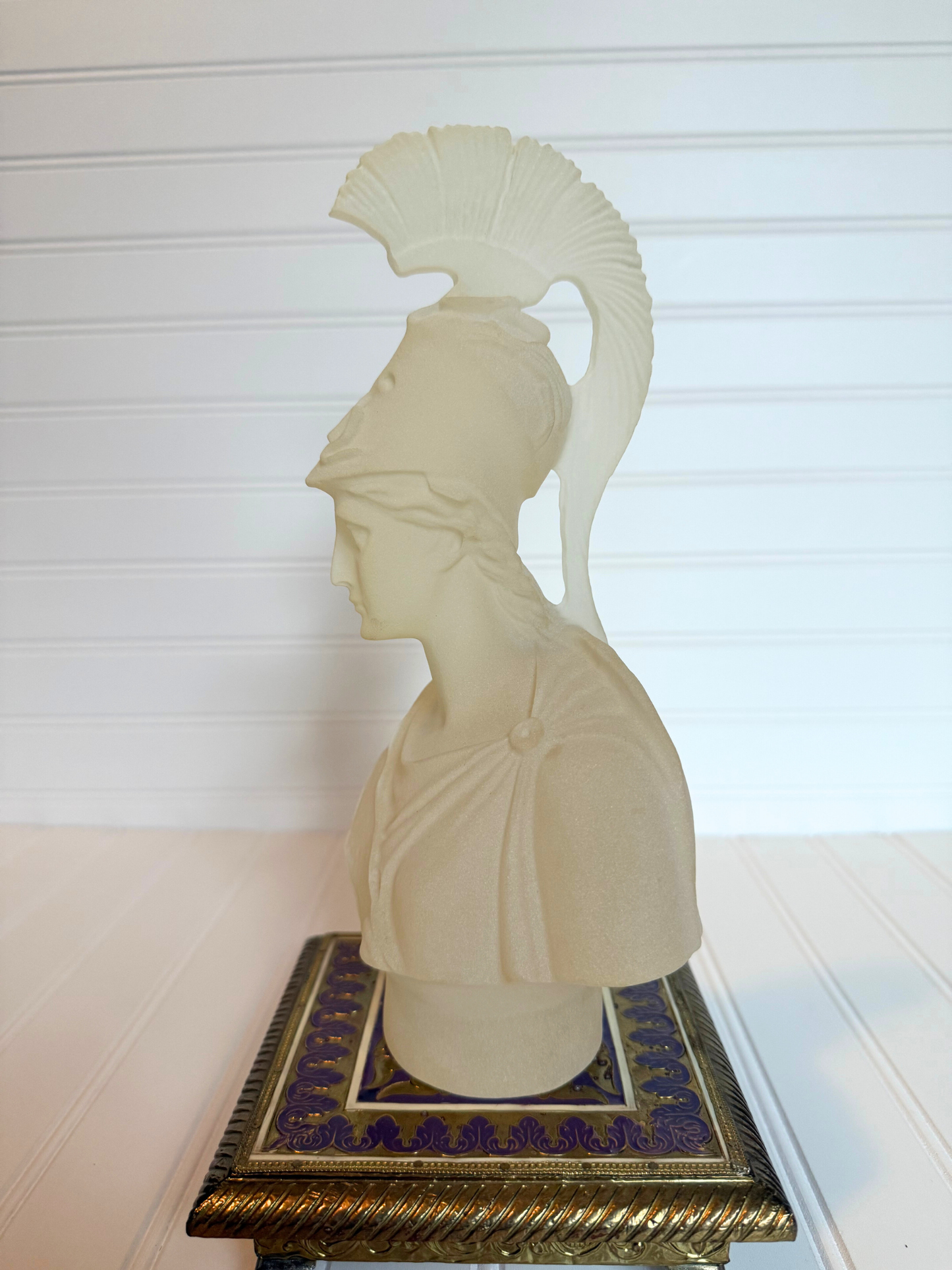 Frosted Lucite Athena Bust