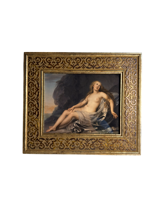 Framed Ariadne Lying By The Shore Print