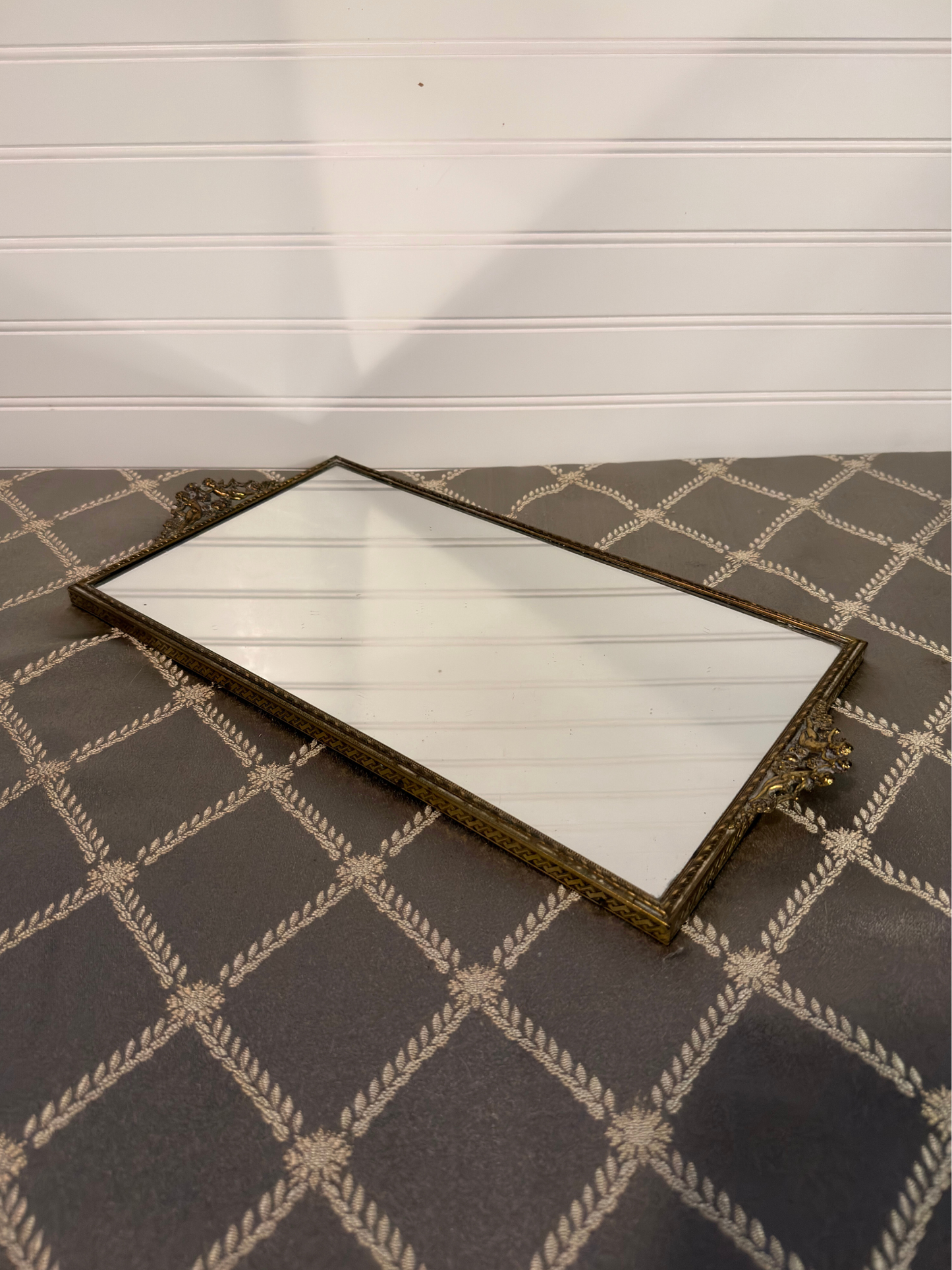 Ormolu Cherub Vanity Mirror Tray