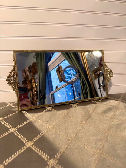 Ormolu Cherub Vanity Mirror Tray