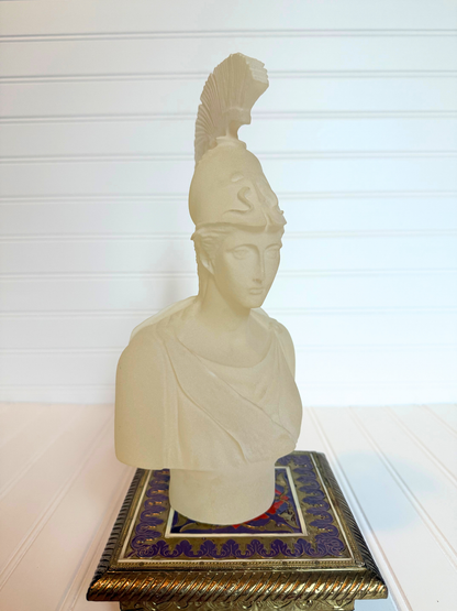 Frosted Lucite Athena Bust